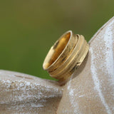 Gold Wedding Rings for Women, Thick Gold Ring, Gold Engagement Ring, Handmade Jewelry, Romantic Gifts for Her, Womens Ring, Lady Rings