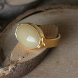 Oval ring/ Natural Citrine Ring / Citrine Ring / Boho Ring / / Ring For Woman / Solitaire Ring / Citrine Rings / Statement Ring /