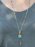 Amazonite Beaded Mala Necklace