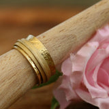 Gold Wedding Rings for Women, Thick Gold Ring, Gold Engagement Ring, Handmade Jewelry, Romantic Gifts for Her, Womens Ring, Lady Rings