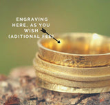 Gold Wedding Rings for Women, Thick Gold Ring, Gold Engagement Ring, Handmade Jewelry, Romantic Gifts for Her, Womens Ring, Lady Rings