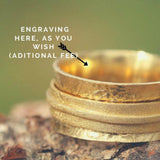 Gold Wedding Rings for Women, Thick Gold Ring, Gold Engagement Ring, Handmade Jewelry, Romantic Gifts for Her, Womens Ring, Lady Rings