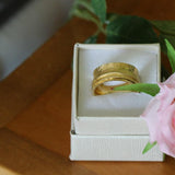 Gold Wedding Rings for Women, Thick Gold Ring, Gold Engagement Ring, Handmade Jewelry, Romantic Gifts for Her, Womens Ring, Lady Rings