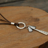 Silver Pendant Necklace,Simple Necklace,Pendant Necklaces for Women,Handmade Jewelry for Women,Dainty Necklace,Silver Necklace