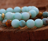 Jade Beaded Charm Bracelet