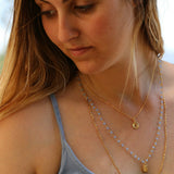 Dainty Necklaces for Women,Multilayer Necklace,Blue Bead Necklace,Cute Necklace for Teen Girls,Teen Jewelry,Boho Jewelry,Layered Necklace