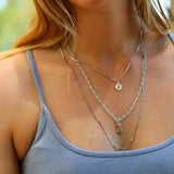 Dainty Necklaces for Women,Multilayer Necklace,Blue Bead Necklace,Cute Necklace for Teen Girls,Teen Jewelry,Boho Jewelry,Layered Necklace