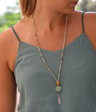 Long Bead Necklace, Bead Necklaces, Long Pendant Necklace, Long Necklaces for Women, Stone Necklaces for Women, Stone Pendant Necklace