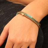Tourqoize Bracelet,Fashion Jewelry for Women,Bead Bracelets for Women,Wrap Bracelet,Cute Bracelet,Handmade Bracelet,Mother's Day Gift