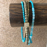 Tourqoize Bracelet,Fashion Jewelry for Women,Bead Bracelets for Women,Wrap Bracelet,Cute Bracelet,Handmade Bracelet,Mother's Day Gift