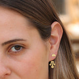Distinctive 14k Gold Plated Geometric Ear Jackets for Women - Mother's Day Gift