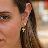 Distinctive 14k Gold Plated Geometric Ear Jackets for Women - Mother's Day Gift