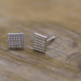 Ear Jacket / Silver Jacket Earrings / Geometric Earrings / Double Sided Earring / Front Back Earrings / Silver Ear Jacket / Geometric Studs