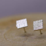 Ear Jacket / Silver Jacket Earrings / Geometric Earrings / Double Sided Earring / Front Back Earrings / Silver Ear Jacket / Geometric Studs