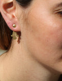 Lotus Jacket Earrings