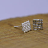 Ear Jacket / Silver Jacket Earrings / Geometric Earrings / Double Sided Earring / Front Back Earrings / Silver Ear Jacket / Geometric Studs