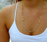 Beaded Opal Wrap Bracelet