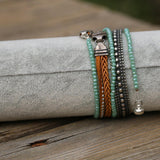 Silver Bracelets for Women,Bead Bracelets for Women,Silver Jewelry,Boho Jewelry for Women,Beaded Bracelets,Braided Bracelet ,Christmas Gift