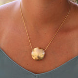 Gold Jewelry for Women,Gold Pendant Necklace,Round Pendant Necklace,Womens Jewelry,Fashion Jewelry for Women,Gold Necklace,Women Necklace
