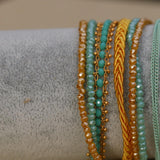 Bracelets for Women, Wrap Bracelet, Boho Bracelet, Beaded Bracelet, Turquoise Bracelet, Gold Bracelet, Bohemian Jewelry, Layered Bracelet