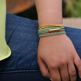 Bracelets for Women, Wrap Bracelet, Boho Bracelet, Beaded Bracelet, Turquoise Bracelet, Gold Bracelet, Bohemian Jewelry, Layered Bracelet
