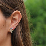 Sterling Silver Stud Earrings,Gypsy Earrings,Studs Earrings,925 Earrings for Women,Girls Jewelry,Ruby Stud Earrings,Boho Earrings