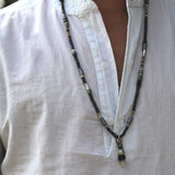 Jewelry for Men,Long Pendant Necklace,Mens Jewelry,Long Bead Necklace,Turquoise Jewelry for Men,Pendant Necklace,Mens Necklace