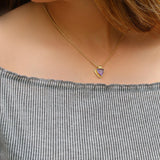 Amethyst Crystal Necklace,Gold Necklaces For Women,February Birthstone Necklace,Purple Necklace,Dainty Necklace,Mother's Day Gift