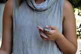 Statement Necklace for Women,Long Gold Necklace,Pendant Necklace,Necklace for Women,Statement Jewelry,Labradorite Pendant Necklace