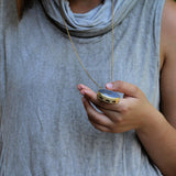 Statement Necklace for Women,Long Gold Necklace,Pendant Necklace,Necklace for Women,Statement Jewelry,Labradorite Pendant Necklace