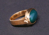 Green Onyx Oval Ring