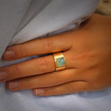 Aquamarine Jewelry,Aquamarine Ring,Birthstone Rings,Big Rings For Women,Statement Ring,Gold Rings,Womens Rings,Handmade Christmas Gift