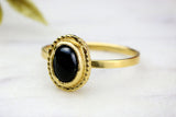 Cute Dainty Rings,Black Onyx Rings,Cute Jewelry for Women,Dainty Gold Rings,Womens Stackable Rings,Boho Jewelry Rings,Teen Jewelry