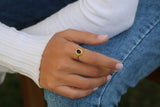 Cute Dainty Rings,Black Onyx Rings,Cute Jewelry for Women,Dainty Gold Rings,Womens Stackable Rings,Boho Jewelry Rings,Teen Jewelry