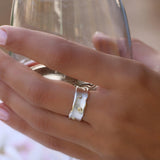Unique Rings for Women,Band Rings,Silver Rings,Rings Sterling Silver,Diamond Band Rings for Women,Silver Wedding Ring,Vintage Rings