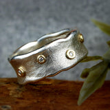 Unique Rings for Women,Band Rings,Silver Rings,Rings Sterling Silver,Diamond Band Rings for Women,Silver Wedding Ring,Vintage Rings