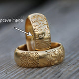 Gold Rings for Men,Gold Wedding Rings,Yellow Gold Ring,Gold Band Rings,Handmade Jewelry,Fine Jewelry,Mens Wedding Rings,Unique Rings