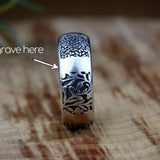 Rustic Wedding Ring,Band Rings for Women,Unisex Rings,Silver Rings for Men,Wedding Ring for Men,Rustic Jewelry,Bohemian Jewelry