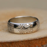 Rustic Wedding Ring,Band Rings for Women,Unisex Rings,Silver Rings for Men,Wedding Ring for Men,Rustic Jewelry,Bohemian Jewelry