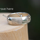 Rustic Wedding Ring,Band Rings for Women,Unisex Rings,Silver Rings for Men,Wedding Ring for Men,Rustic Jewelry,Bohemian Jewelry