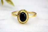 Cute Dainty Rings,Black Onyx Rings,Cute Jewelry for Women,Dainty Gold Rings,Womens Stackable Rings,Boho Jewelry Rings,Teen Jewelry