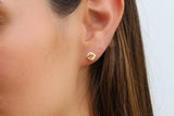 Unique dainty leaf earrings