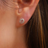 Boho Stud Earrings,Bohemian Earrings,Circle Earrings,Womens Fashion Earrings,Earrings Sterling Silver,Geometric Earrings,Everyday Earrings