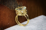 Statement Ring,Citrine Rings for Women,Gemstone Ring,November Birthstone Ring,Gold Ring,Oval Ring,Custom Rings,Handmade Jewelry