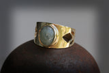Statement Ring,Thick Gold Ring,Women 14k Gold Rings,Fashion Jewelry,Aquamarine Ring,Gemstone Rings,Vintage Rings, oval gemstone ring, lotus