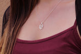 Dainty Spiral Silver Pendant Necklace