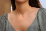 White Pearl Gold Pendant Necklace