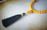 Tassel Necklaces for Women,Long Necklace,Yellow Necklace,Boho Necklaces for Women,Statement Necklace,Beaded Necklace,Boho Jewelry