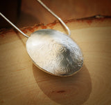 Silver Pendant Necklace,Silver Necklace for Women,Boho Jewelry for Women,Silver Jewelry,Bohemian Necklace,Statement Necklace,Gift for Mom