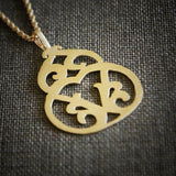Gold Necklace for Women,Long Necklace,Unique Pendant Necklace,Mom Christmas Gifts,Flower Necklace,Handmade Jewelry,Gifts for Her